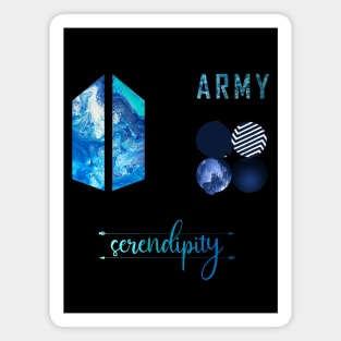 Hydro Flask sticker - BTS Army blue sticker pack set | Kpop Army Magnet